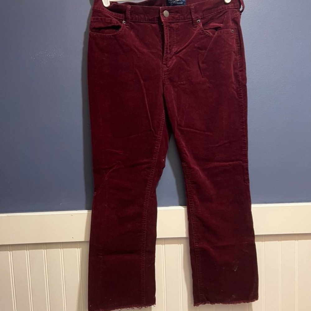 Cropped Flare Corduroy Pant